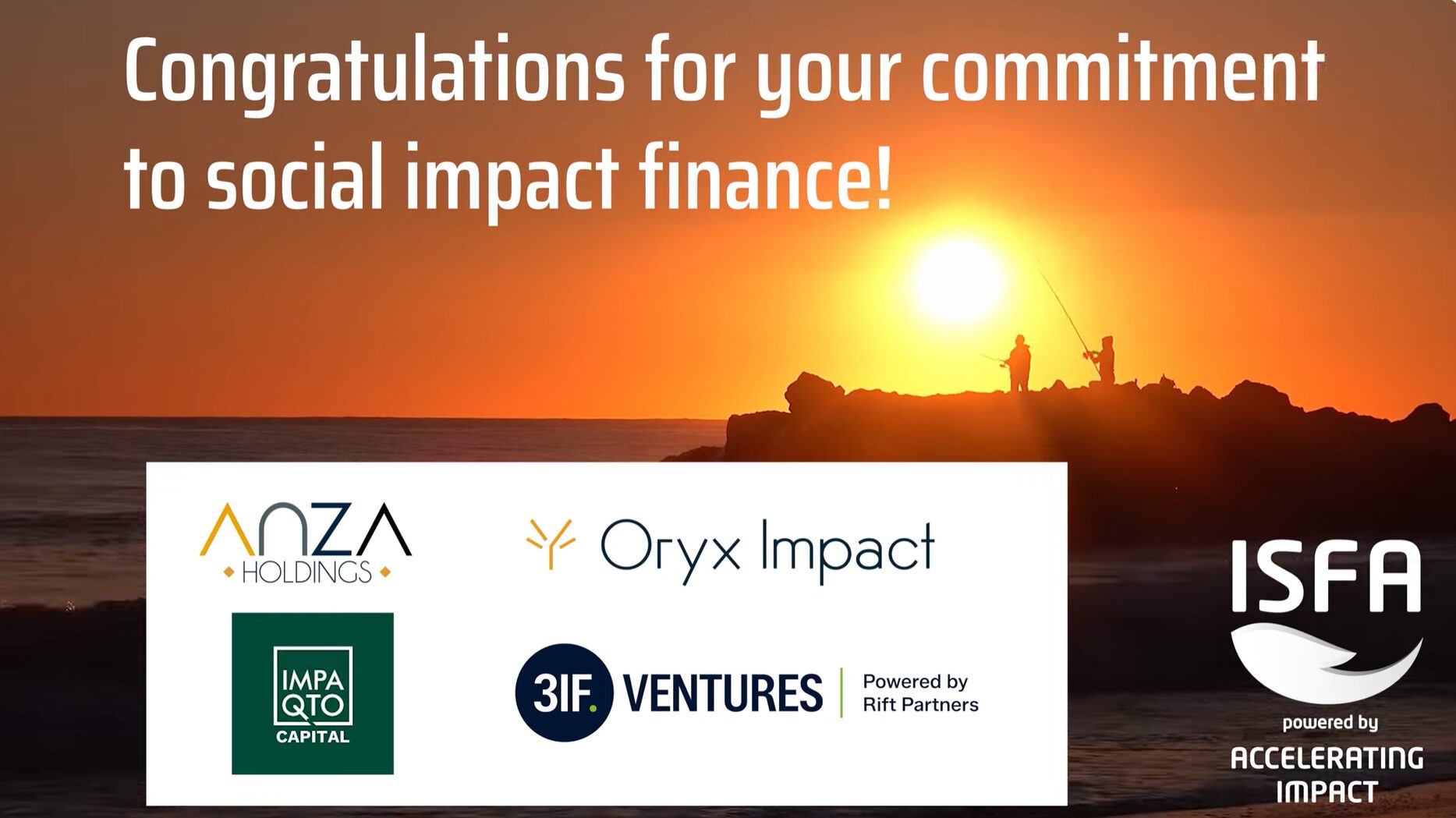 congratulations for your commitment to social impact finance